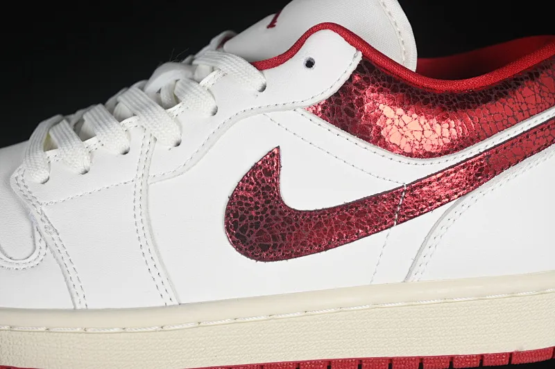 All categories Air Jordan Jordan series basketball shoes Air Jordan 1 Low Air Jordan 1 Low AJ1 Joe 1 white and red low-top cultural and casual sneakers HJ9338-106